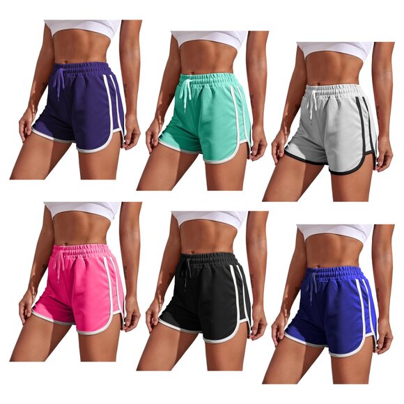 Women's Dolphin Shorts Soft Comfy Elastic Waist Athletic Workout Yoga Pants - Picture 10 of 16